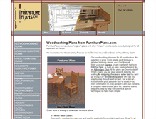 Tablet Screenshot of furnitureplans.com